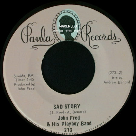 John Fred & His Playboy Band - Sad Story / Agnes English side A