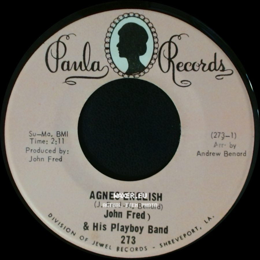 John Fred & His Playboy Band - Sad Story / Agnes English side B