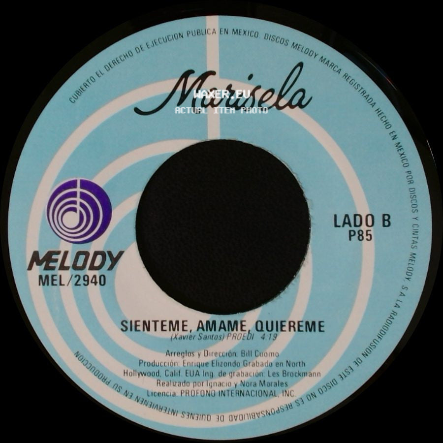 Marisela - Sola, Con Mi Soledad / Sienteme, Amame, Quiereme side B