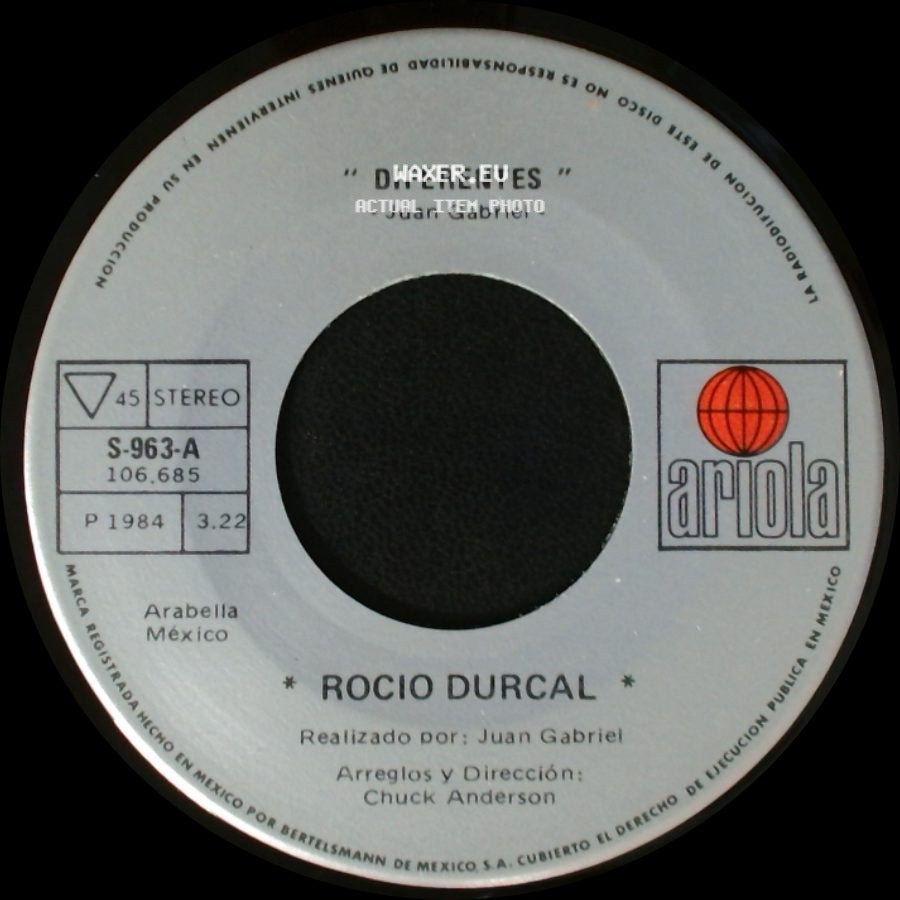 Rocio Durcal - Diferentes / De Serenata side A