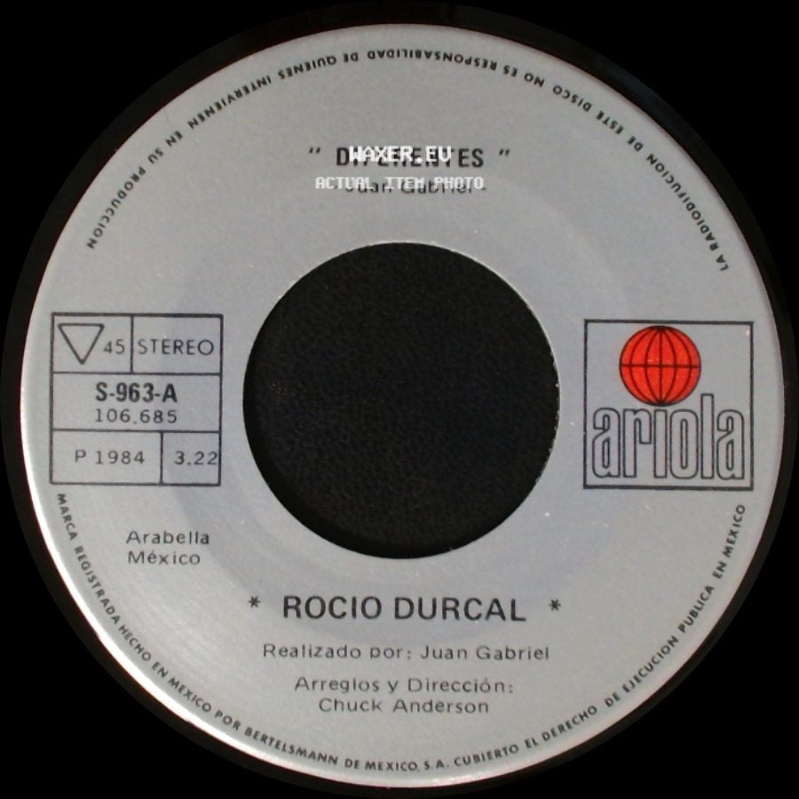 Rocio Durcal - Diferentes / De Serenata side A