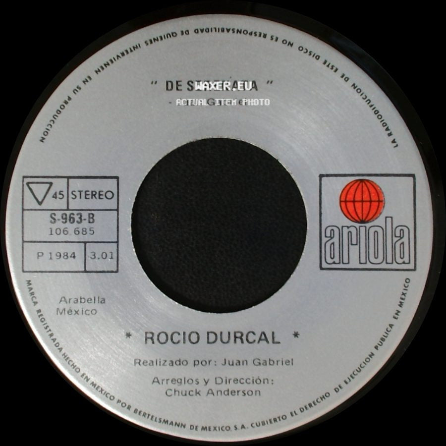 Rocio Durcal - Diferentes / De Serenata side B