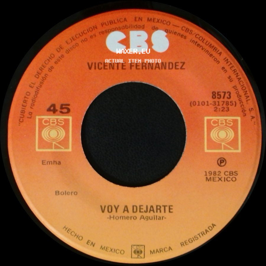 Vicente Fernandez - Voy A Dejarte / De 7 A 9 side A