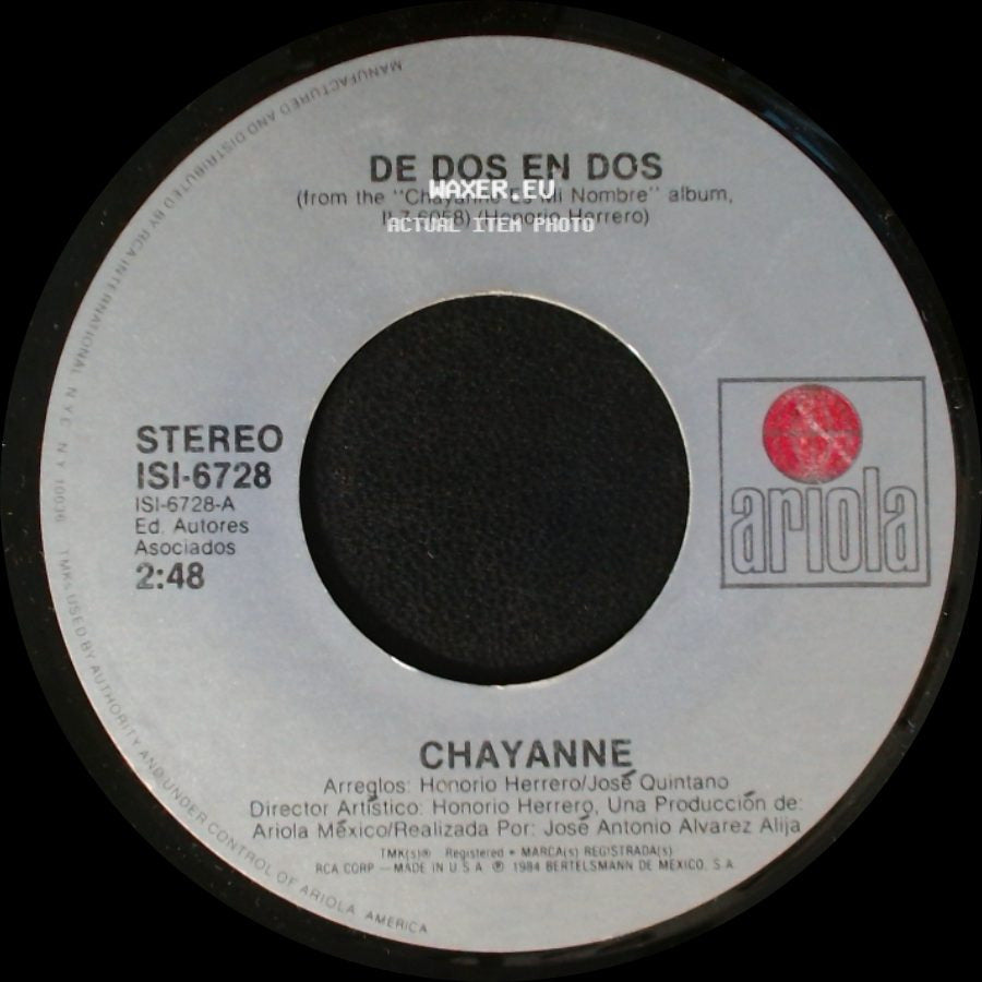 Chayanne - De Dos En Dos / Chicos Malos side A