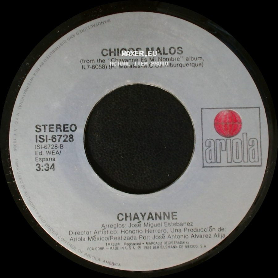 Chayanne - De Dos En Dos / Chicos Malos side B