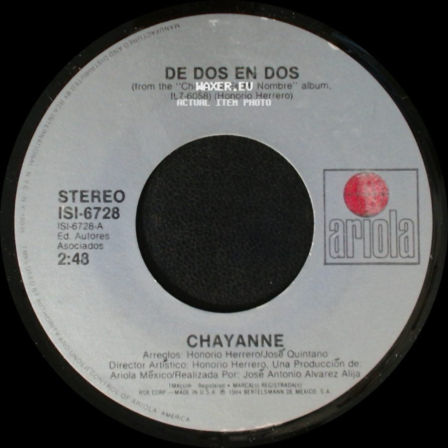Chayanne - De Dos En Dos / Chicos Malos side A