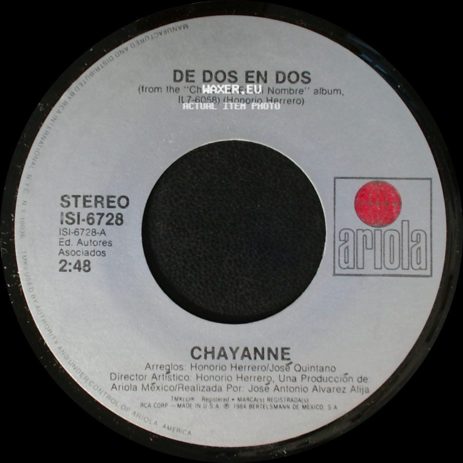 Chayanne - De Dos En Dos / Chicos Malos side A