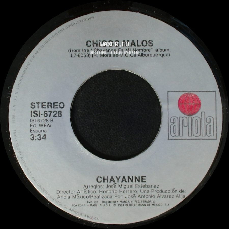 Chayanne - De Dos En Dos / Chicos Malos side B