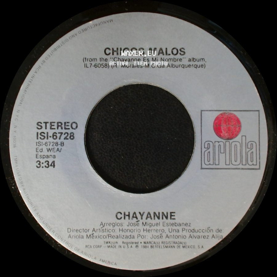 Chayanne - De Dos En Dos / Chicos Malos side B
