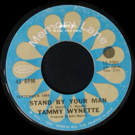 Tammy Wynette - Stand By Your Man / He Loves Me All The Way side A