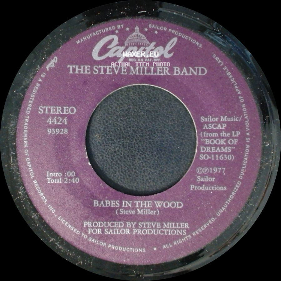 The Steve Miller Band - Babes In The Wood / Jet Airliner side A