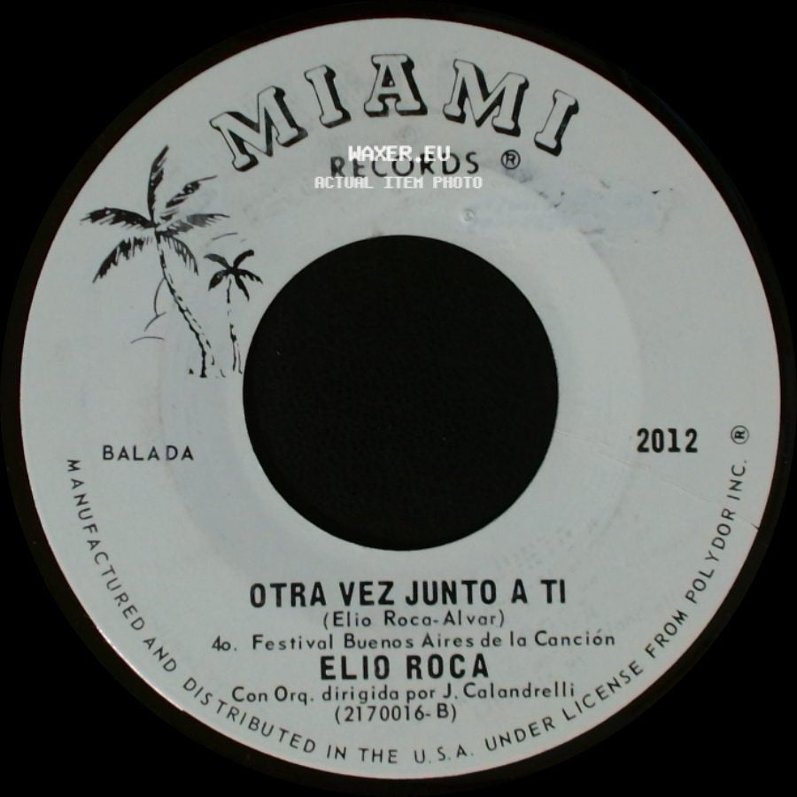 Elio Roca - Tristeza No. 1 / Otra Vez Junto A Ti side B
