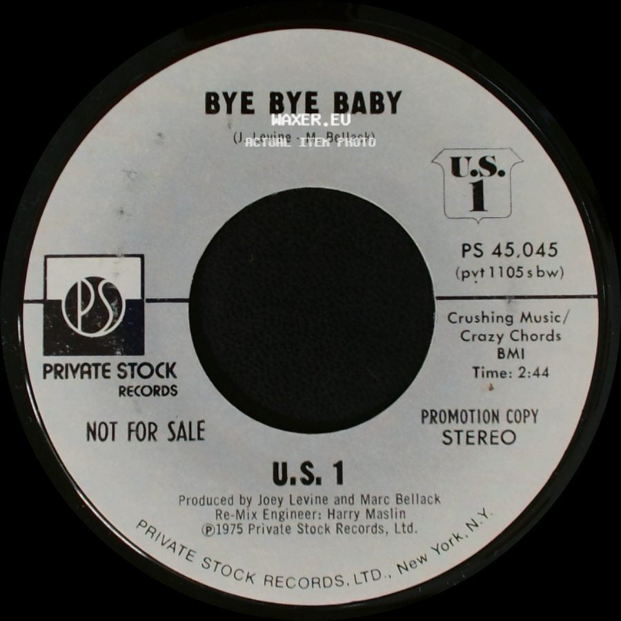 U.S. 1 - Bye Bye Baby / Bye Bye Baby side B