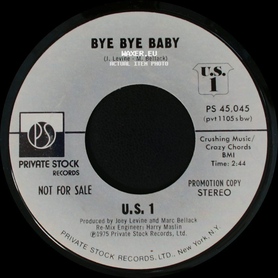 U.S. 1 - Bye Bye Baby / Bye Bye Baby side B