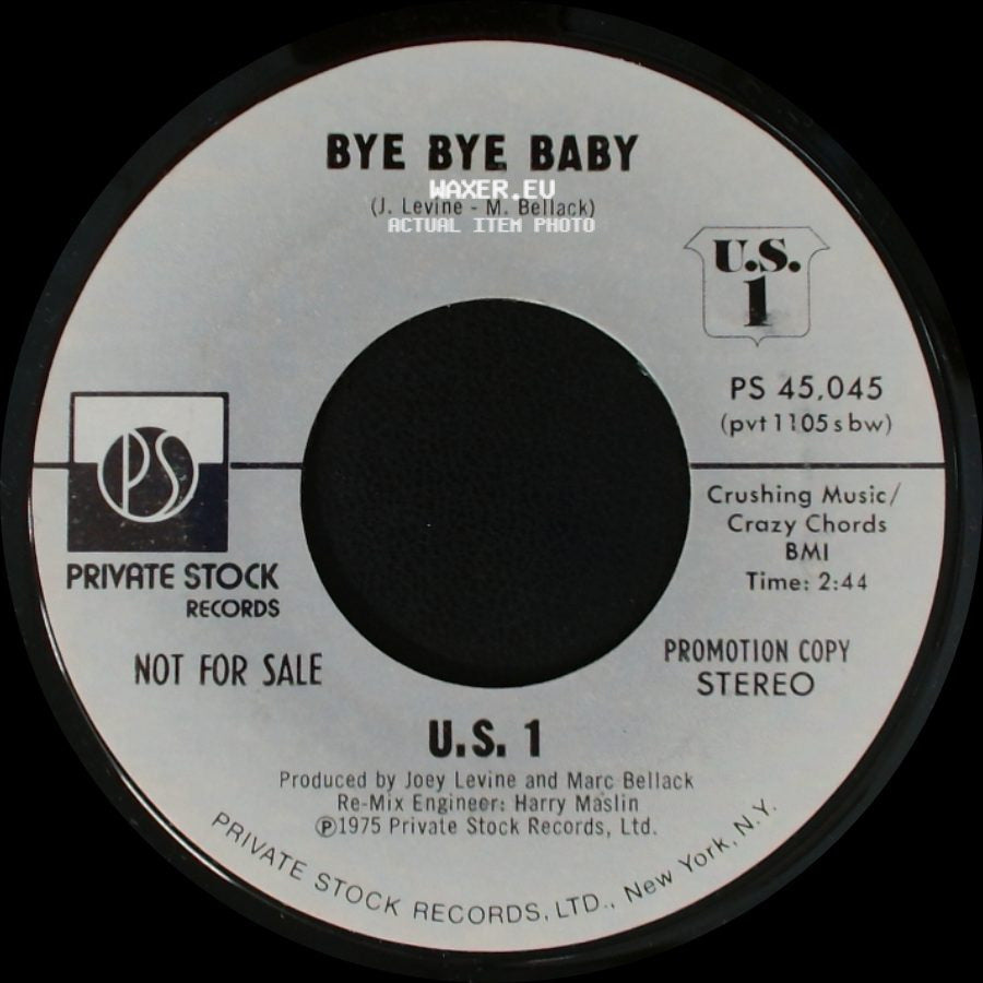 U.S. 1 - Bye Bye Baby / Bye Bye Baby side B