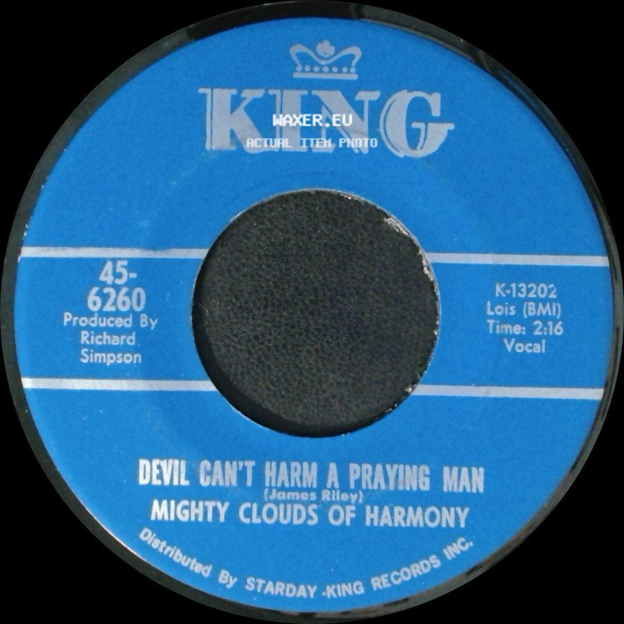 Mighty Clouds Of Harmony - Devil Can't Harm A Praying Man / The Train Is Gone side A