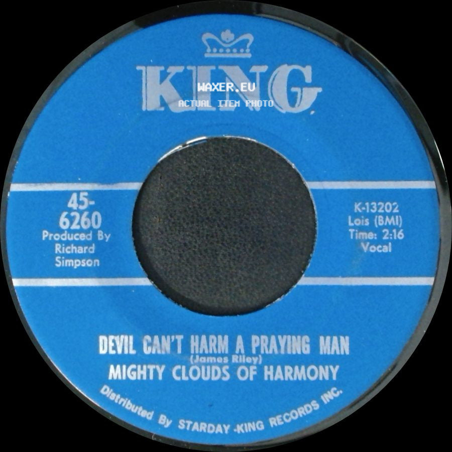 Mighty Clouds Of Harmony - Devil Can't Harm A Praying Man / The Train Is Gone side A