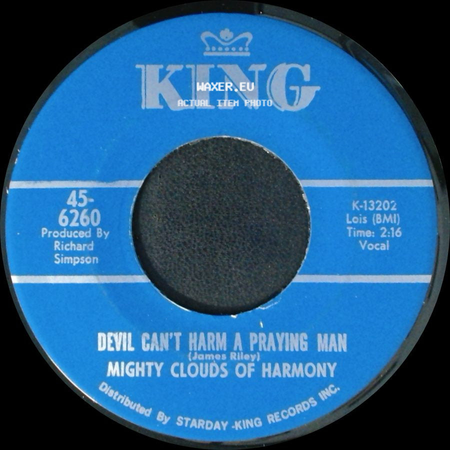 Mighty Clouds Of Harmony - The Train Is Gone / Devil Can't Harm A Praying Man side B
