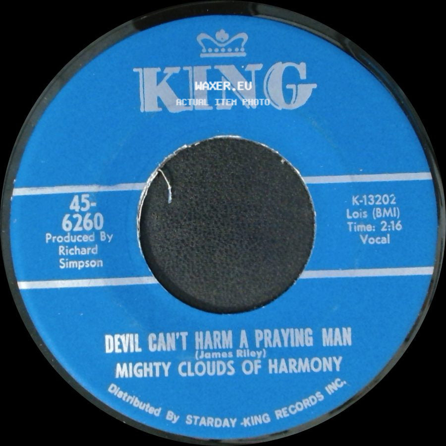 Mighty Clouds Of Harmony - Devil Can't Harm A Praying Man / The Train Is Gone side A