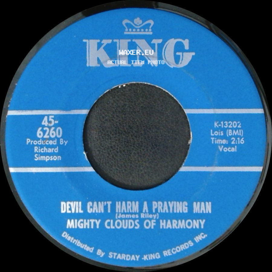 Mighty Clouds Of Harmony - Devil Can't Harm A Praying Man / The Train Is Gone side A