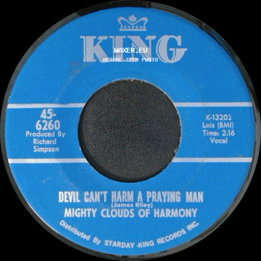 Mighty Clouds Of Harmony - The Train Is Gone / Devil Can't Harm A Praying Man side B