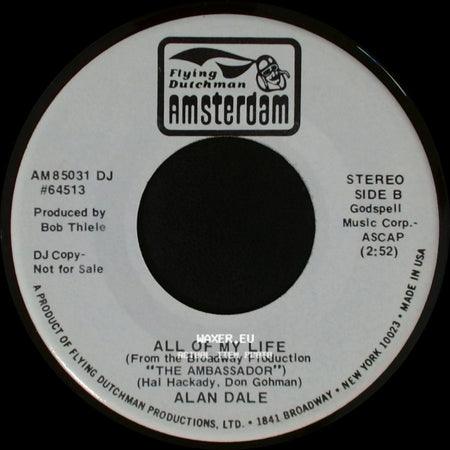 Alan Dale - This Is Only The Beginning / All Of My Life side B