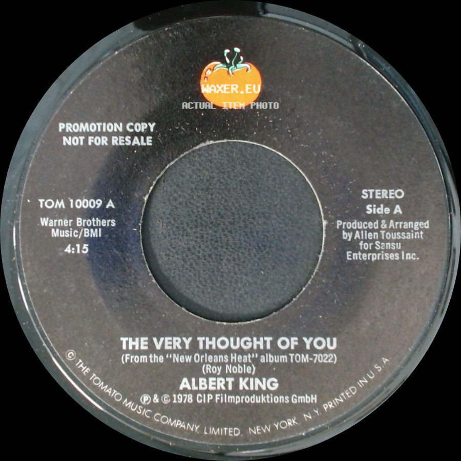 Albert King - The Very Thought Of You / The Very Thought Of You side B