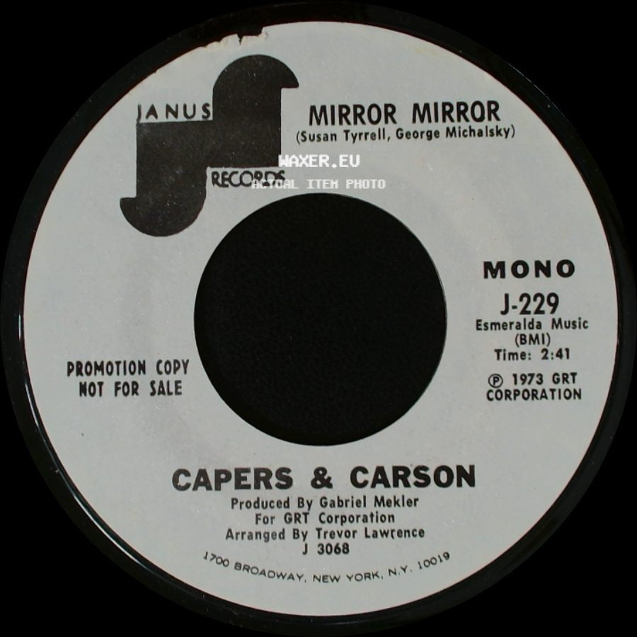 Capers & Carson - Mirror Mirror / Mirror Mirror side B