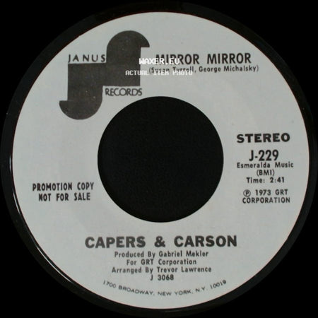 Capers & Carson - Mirror Mirror / Mirror Mirror side A