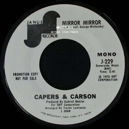 Capers & Carson - Mirror Mirror / Mirror Mirror side B