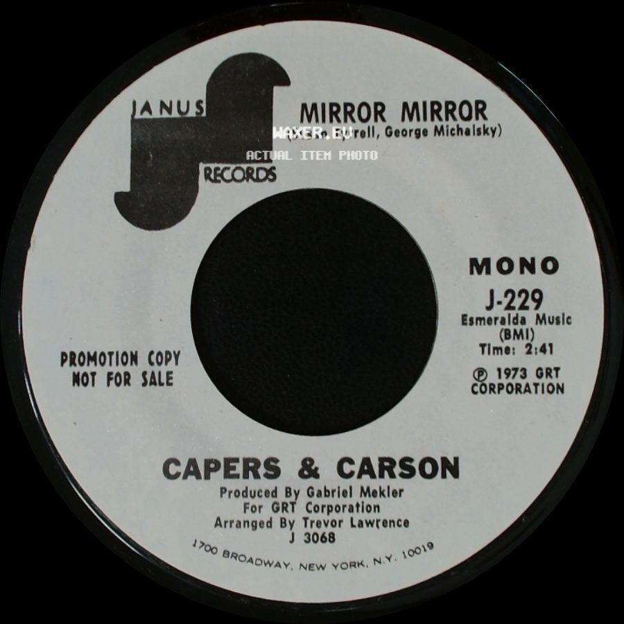 Capers & Carson - Mirror Mirror / Mirror Mirror side B