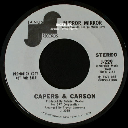 Capers & Carson - Mirror Mirror / Mirror Mirror side A