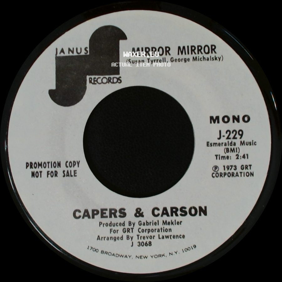 Capers & Carson - Mirror Mirror / Mirror Mirror side B