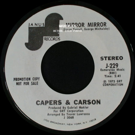 Capers & Carson - Mirror Mirror / Mirror Mirror side A