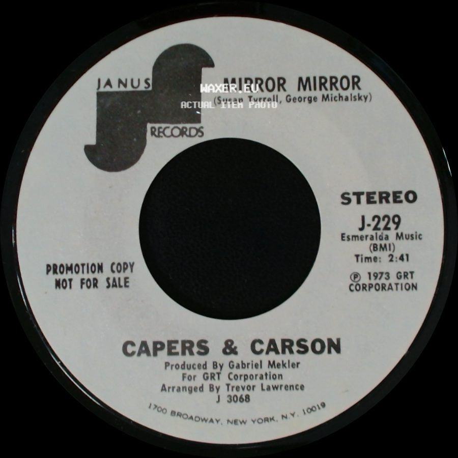 Capers & Carson - Mirror Mirror / Mirror Mirror side A