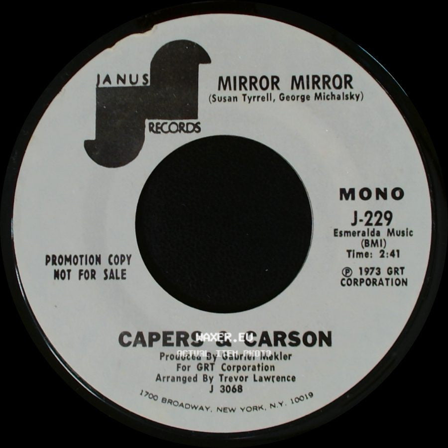 Capers & Carson - Mirror Mirror / Mirror Mirror side B