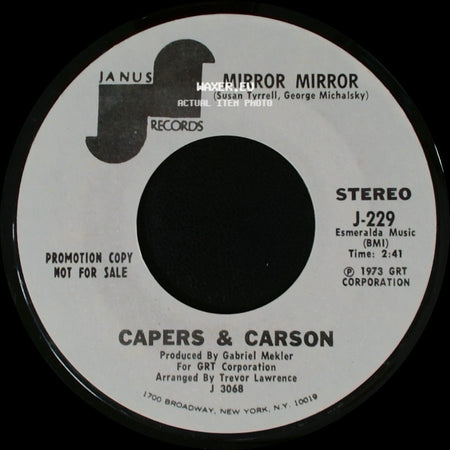 Capers & Carson - Mirror Mirror / Mirror Mirror side A