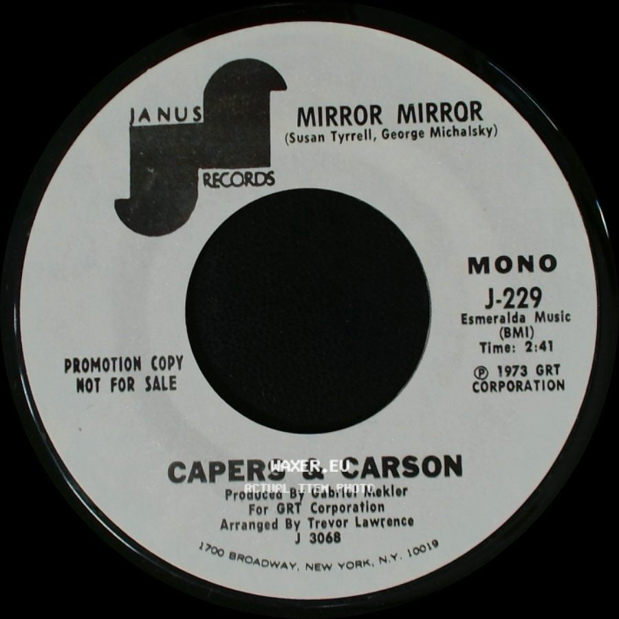 Capers & Carson - Mirror Mirror / Mirror Mirror side B