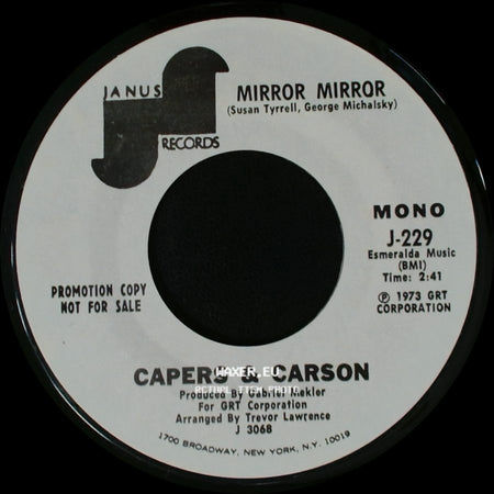 Capers & Carson - Mirror Mirror / Mirror Mirror side B