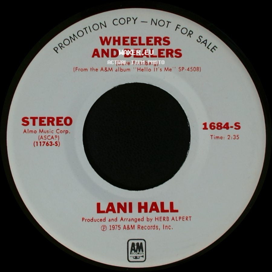 Lani Hall - Hello It's Me / Wheelers And Dealers side B