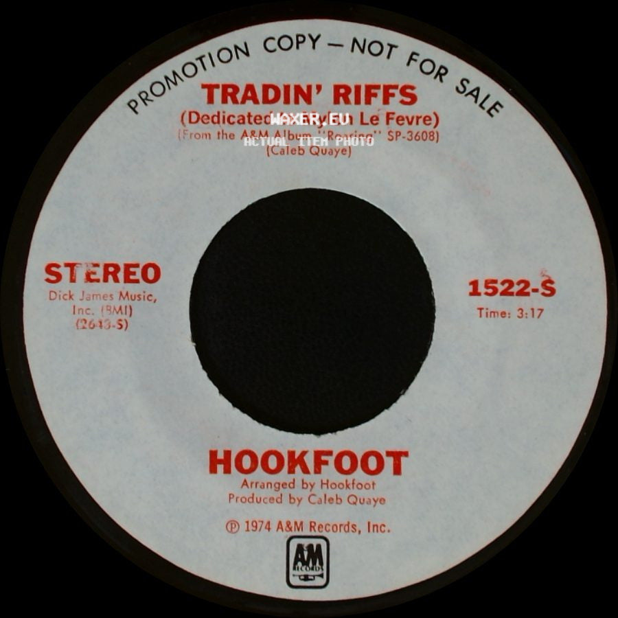 Hookfoot - Tradin' Riffs / Tradin' Riffs side A