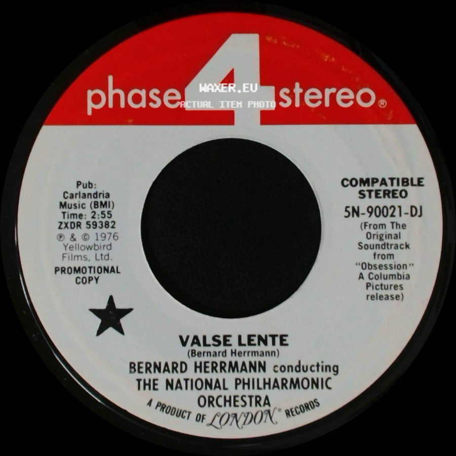 Bernard Herrmann Conducting The National Philharmonic Orchestra - Valse Lente / The Ferry side A