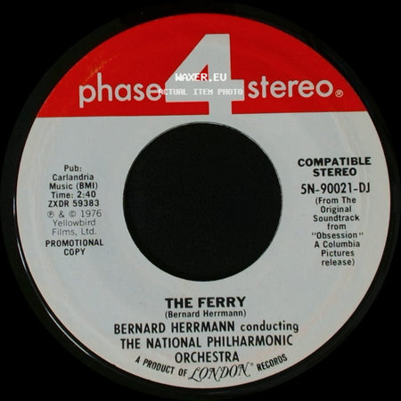 Bernard Herrmann Conducting The National Philharmonic Orchestra - Valse Lente / The Ferry side B