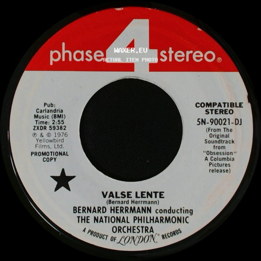 Bernard Herrmann Conducting The National Philharmonic Orchestra - Valse Lente / The Ferry side A