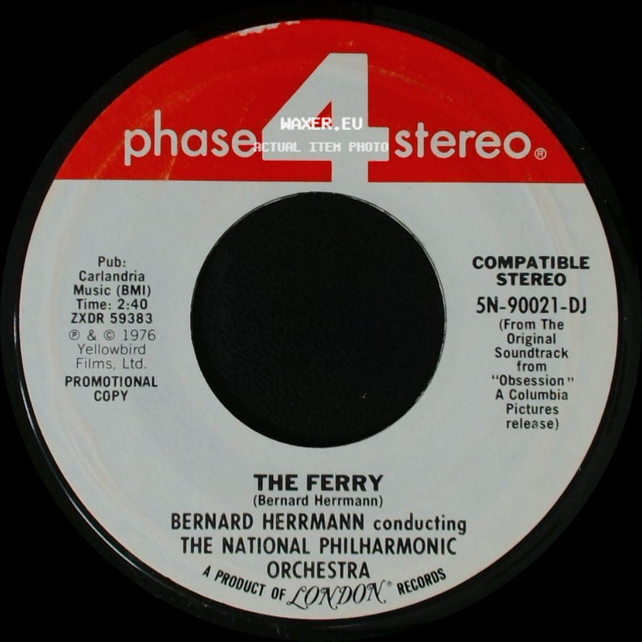 Bernard Herrmann Conducting The National Philharmonic Orchestra - Valse Lente / The Ferry side B