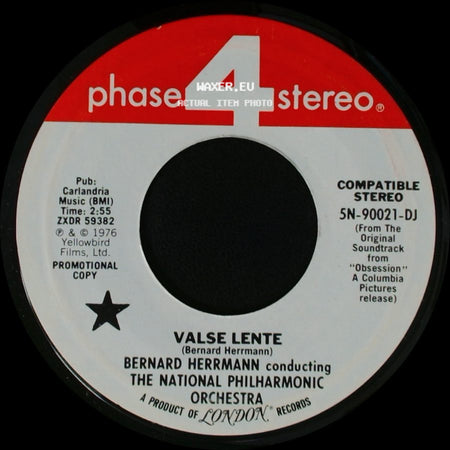 Bernard Herrmann Conducting The National Philharmonic Orchestra - The Ferry / Valse Lente side B
