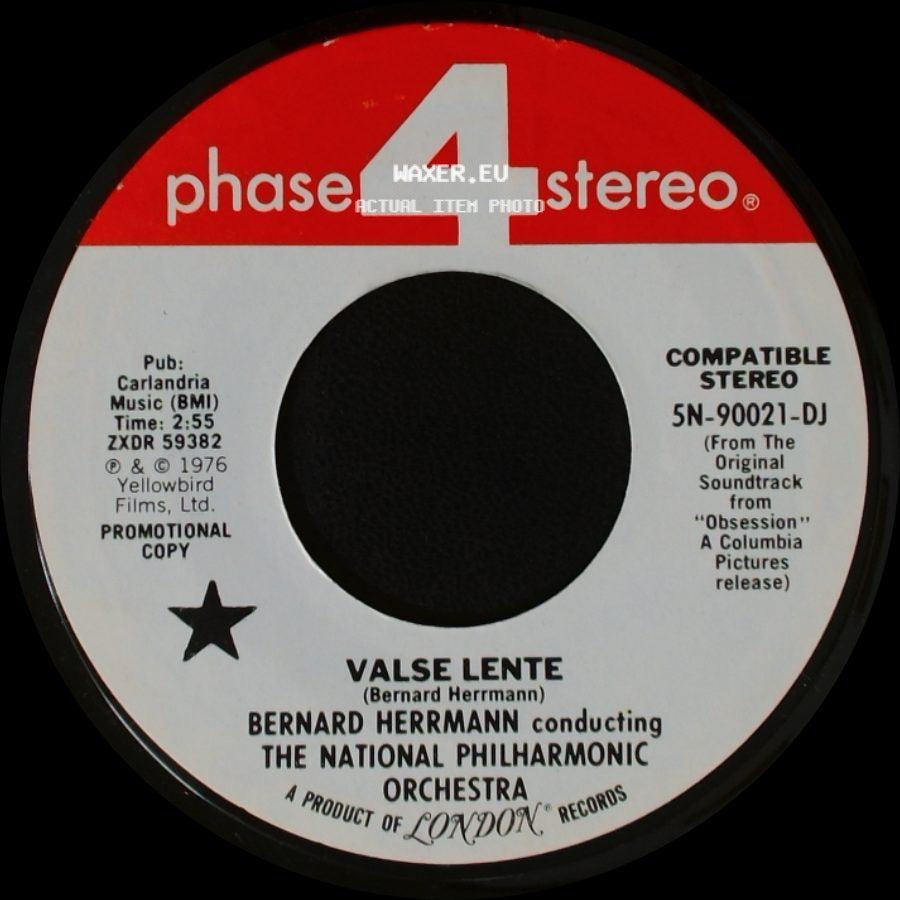 Bernard Herrmann Conducting The National Philharmonic Orchestra - Valse Lente / The Ferry side A
