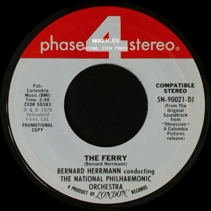 Bernard Herrmann Conducting The National Philharmonic Orchestra - Valse Lente / The Ferry side B