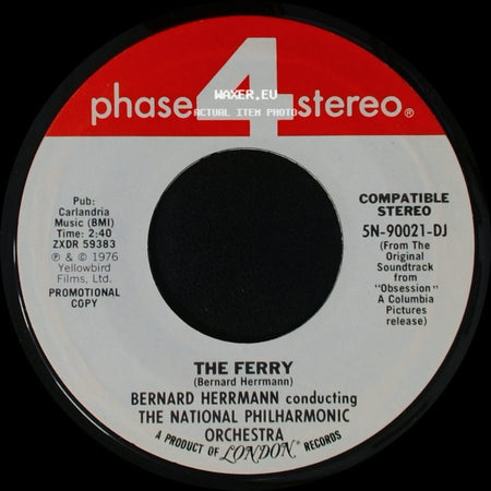 Bernard Herrmann Conducting The National Philharmonic Orchestra / Bernard Herrmann - The Ferry / Valse Lente side A