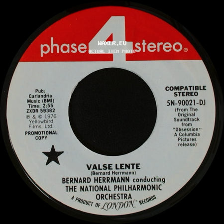 Bernard Herrmann Conducting The National Philharmonic Orchestra / Bernard Herrmann - The Ferry / Valse Lente side B